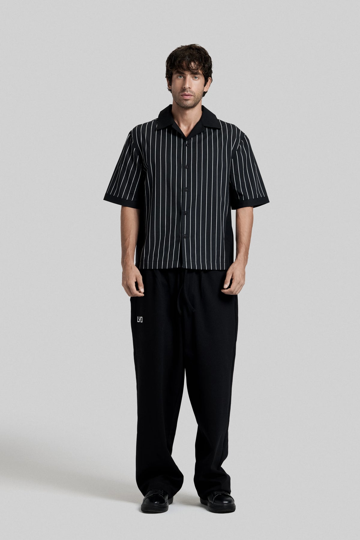 Pinstripe Camp Shirt
