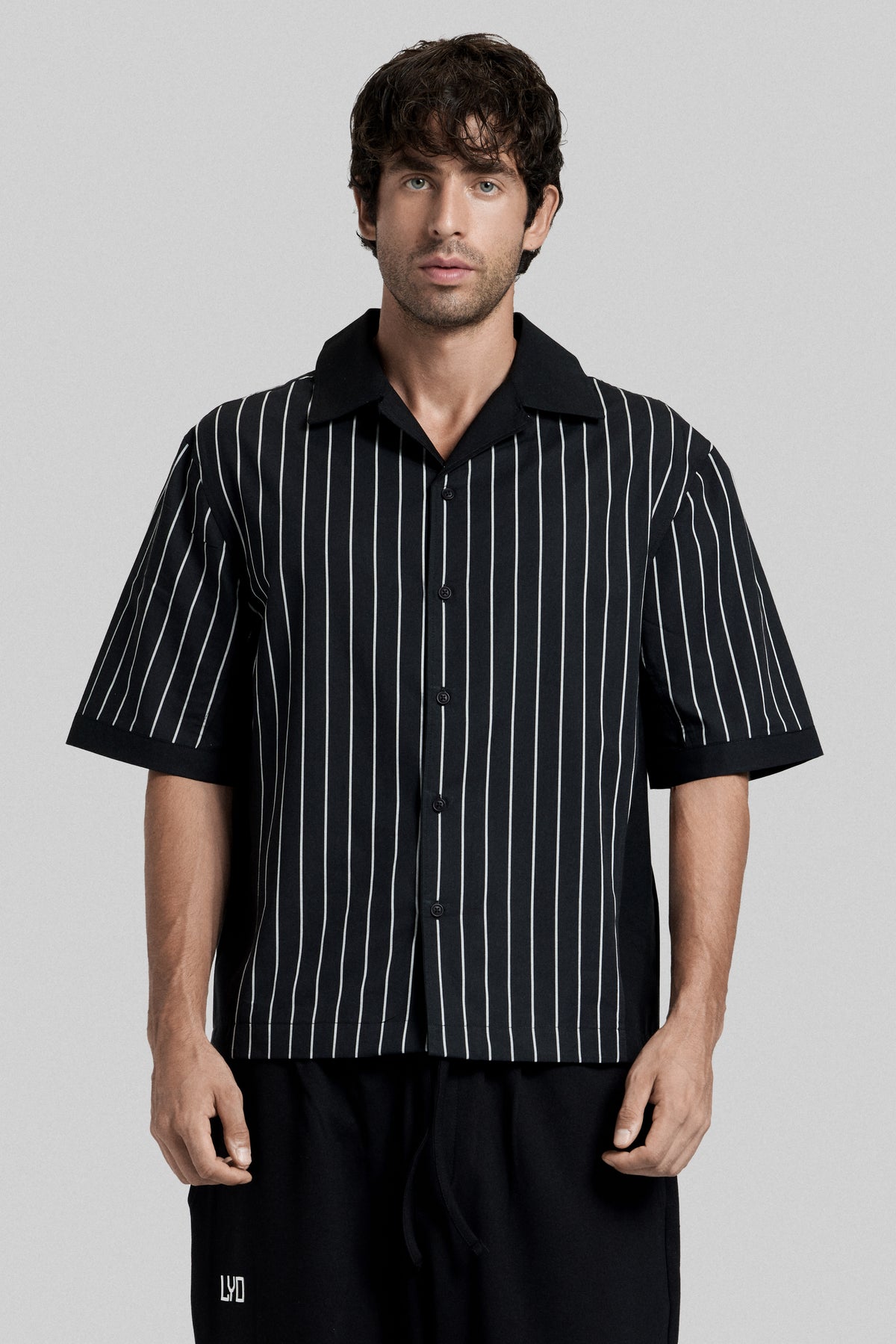 Pinstripe Camp Shirt
