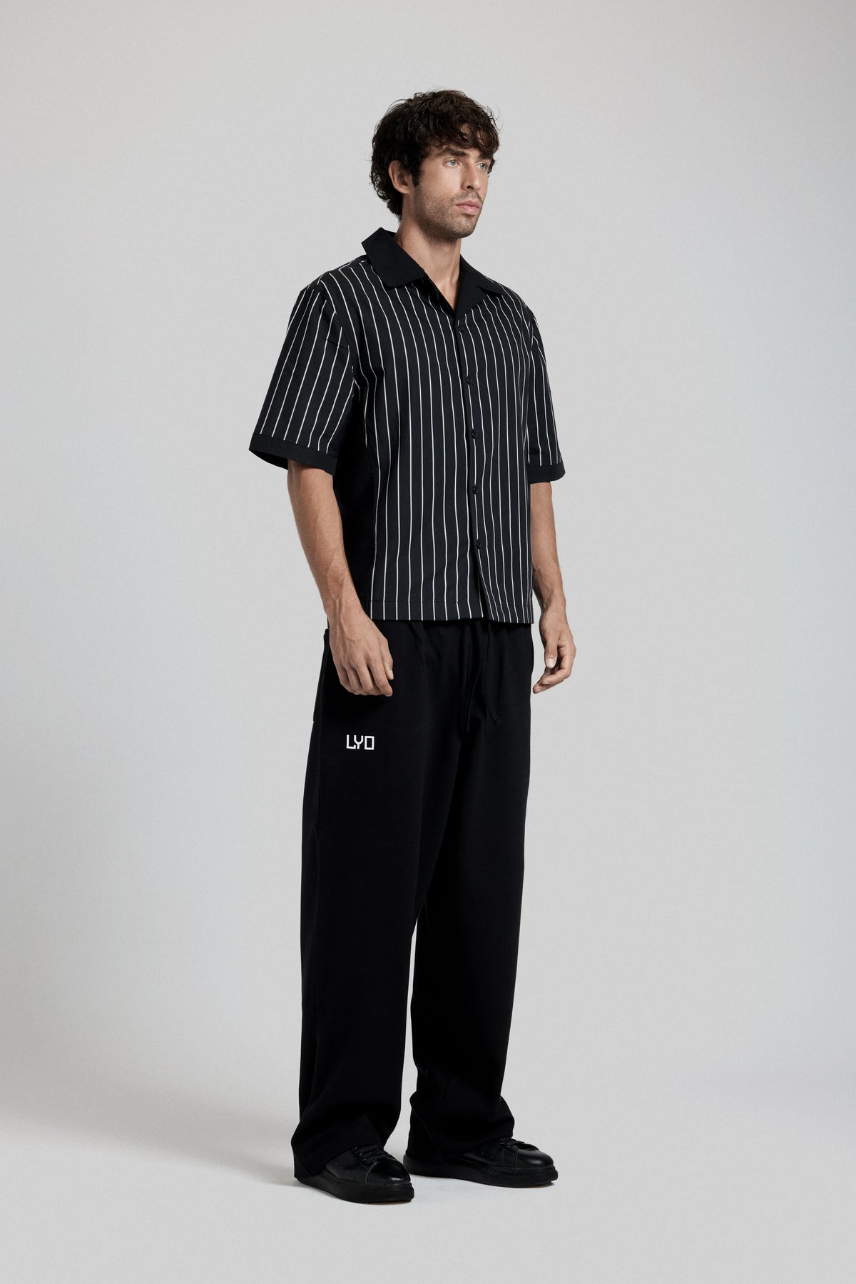 Pinstripe Camp Shirt