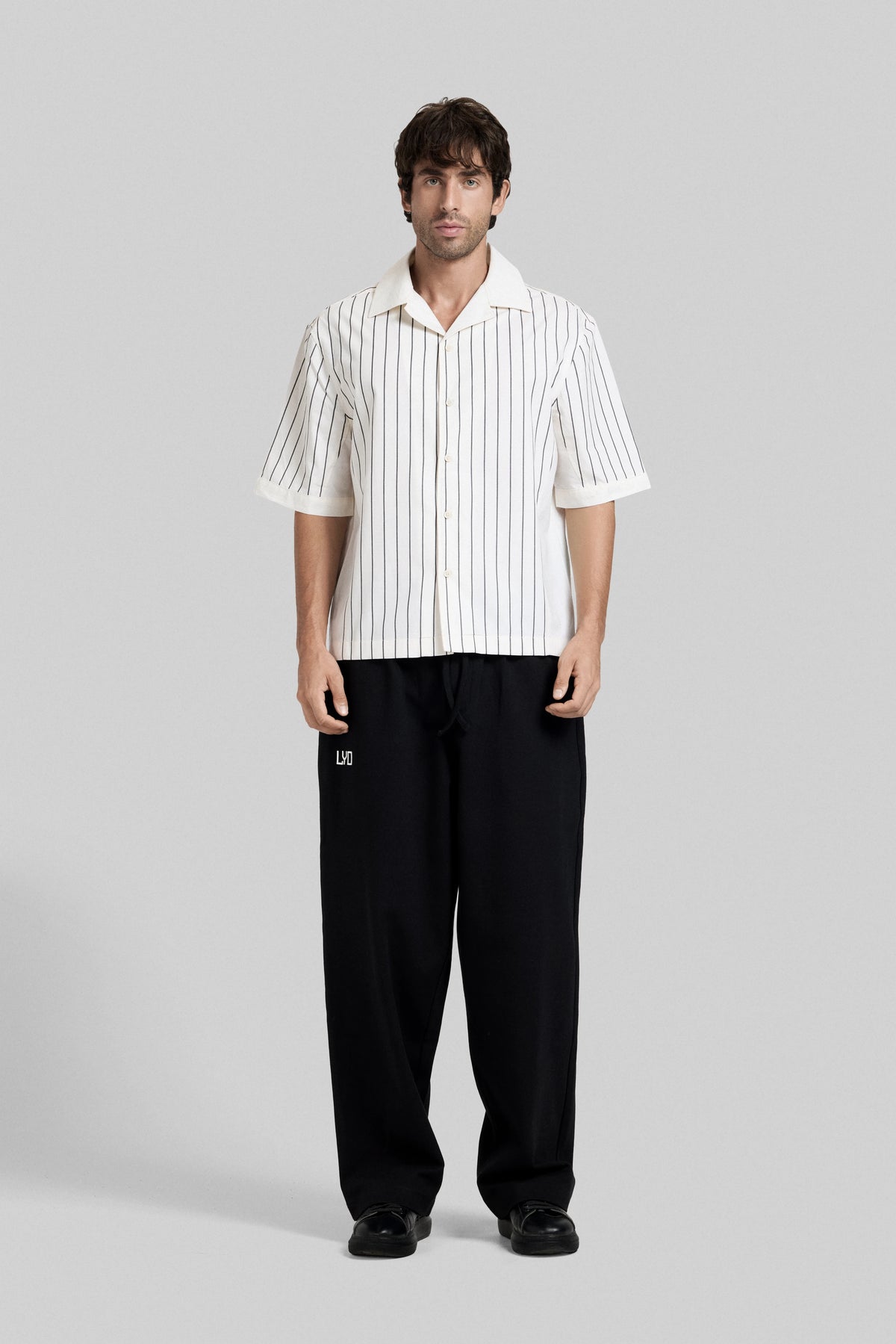 Pinstripe Camp Shirt