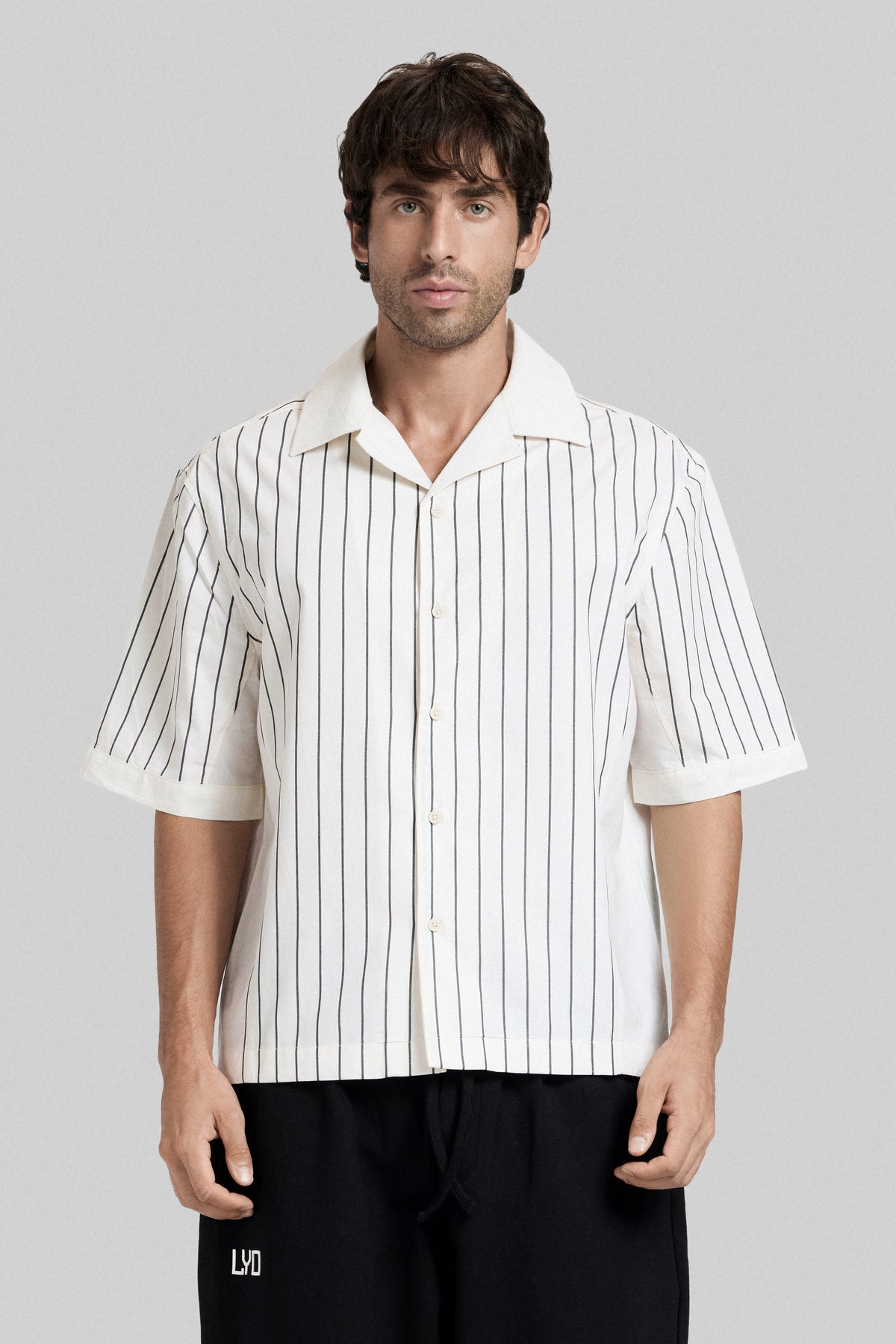 Pinstripe Camp Shirt