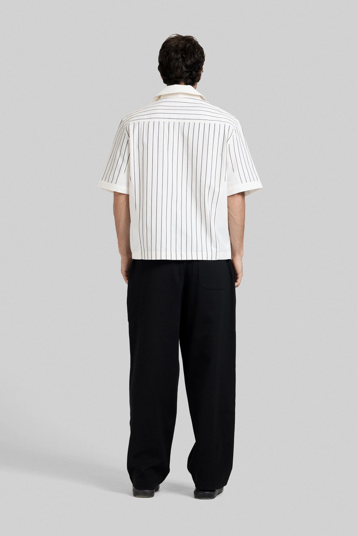 Pinstripe Camp Shirt